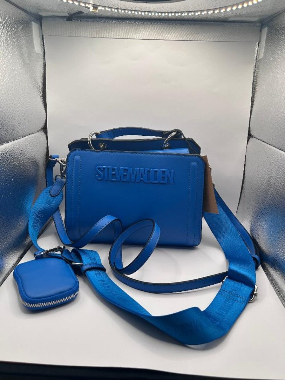 Sapphire Steve Madden Bevelyn Crossbody bag with Airpod Pouch